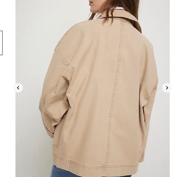Free People We The Free Easy That Canvas Jacket Sz Sm - Picture 4 of 7